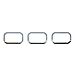 Ferreus Industries Polished Stainless Rear Running Light Trim fits: 2003-2009 Hummer H2 OTH-100-09