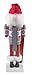 Clever Creations Snowboarding Santa 14 Inch Traditional Wooden Nutcracker, Festive Christmas Décor for Shelves and Tables