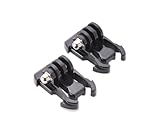 2 Pcs Horizontal Surface Quick Release Buckle Mount for GoPro Hero 1, Hero 2, Hero 3, Hero 3+, Hero 3 Plus, Hero 4 Camera - Black