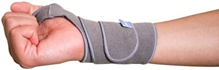 MagicWrap - Self Adhesive Adjustable Wrist Support Wrap Professional Grade with Thumb Loops Wrist Support Braces for Men &amp; Women Weight Lifting (Gray)