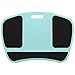 LapGear Laptop Lap Desk with Mouse Pads and Wrist Rest - Aqua Sky - Fits up to 15.6 Inch Laptops - Style No. 45499