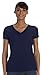 Fruit of the Loom Ladies' 5 oz., 100% Heavy Cotton HD® V-Neck T-Shirt M J NAVY
