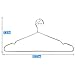 30 Pack Clothes Hangers Stainless Steel Strong Metal Wire Hangers Clothes Hangers 17.7 Inch-Gabbay