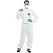 QICLT Chemical Protection Coveralls with Hood Elastic Cuffs Wear-Resistant, Anti-Cracking, dust-Proof, Anti-Liquid Spray,XXL