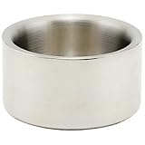 Winco DWCC-5, 5-Inch Diameter Stainless Steel Solid Double-Wall Wine Coaster with Satin Finish