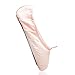 KUKOME Ballet Dance Shoes Pink Satin Pointe Shoes with Ribbon and Toe Pads for Ladies