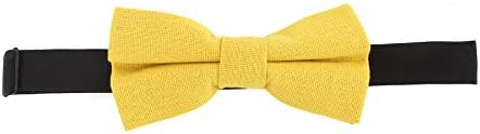 The Ideal Company Men's Pastel Colored Cotton Bow Tie in Yellow