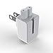 AC Power Adapter US Wall Folding Plug Duck Head (2 Pack), AirsFish Charge Adapter US Standard Plug Duck Head Compatible for MacBook Pro/MacBook Air/Mac iBook/iPhone/iPod/etc.（White）
