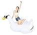 MarlJohns Giant Rideable Swan Inflatable Float Toy - Floatie Ride On Rideable Blow Up Summer Fun Pool Toy Lounger Floatie Raft for Kids & Adults - 76