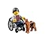 LEGO Town City Fun in The Park Minifigure - Disabled Handicapped Man Boy with Dog in Wheelchair (60134)