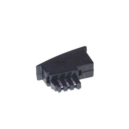 TPFNet Premium Adapter: TAE F Plug to RJ11 Socket (6P4C), Connects RJ11 Devices to TAE Sockets, Extra Narrow Version