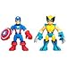Super Hero Adventure Marvel Captain America & Wolverine Toy Figure