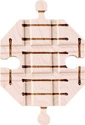 Wooden Train Track - Crossover - Made in USA