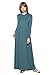 My Space Clothing Women's Soft Knit Jersey Babydoll Maxi Dress w/Pocket-Made in USA