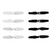 8pcs Propellers for Syma X12 Mini Nano Rc Quadcopter Drone Replacement Spare Parts