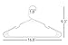 Neaties Notched Plastic Hangers Bulk Made in USA (15 to 100 Pack Available or Hangers 30 Pack) Strong Clothes Hangers Space Saving|Heavy Duty Plastic Coat Clothing Hanger Laundry Room (White 30 Pack)