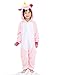 Unicorn Onesie for kids Animals Sleepwear Pajamas Pjs Costume with Gloves (Pink 6)