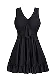 COCOPEAR Women's Tribal Print One Piece Swimdress Skirted Bottom Swimsuit(FBA)