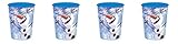 Disney Frozen Olaf Plastic Cup 16 Oz ~ 4 Pack