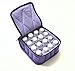 16-Bottle Essential Oil Carrying Cases Hold 5ml, 10ml and 15ml Bottles - Deep Purple with Lavender Interior - 4