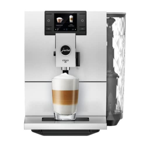 Jura ENA 8 Automatic Coffee Machine (Nordic White) and Milk Tube with