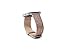 Thankscase Bands for Fitbit Blaze Smart Fitness Watch, Genuine Leather Strap Wrist Band Replacement, Spring Bar and Beautiful Embossed Pattern (Rose Gold)