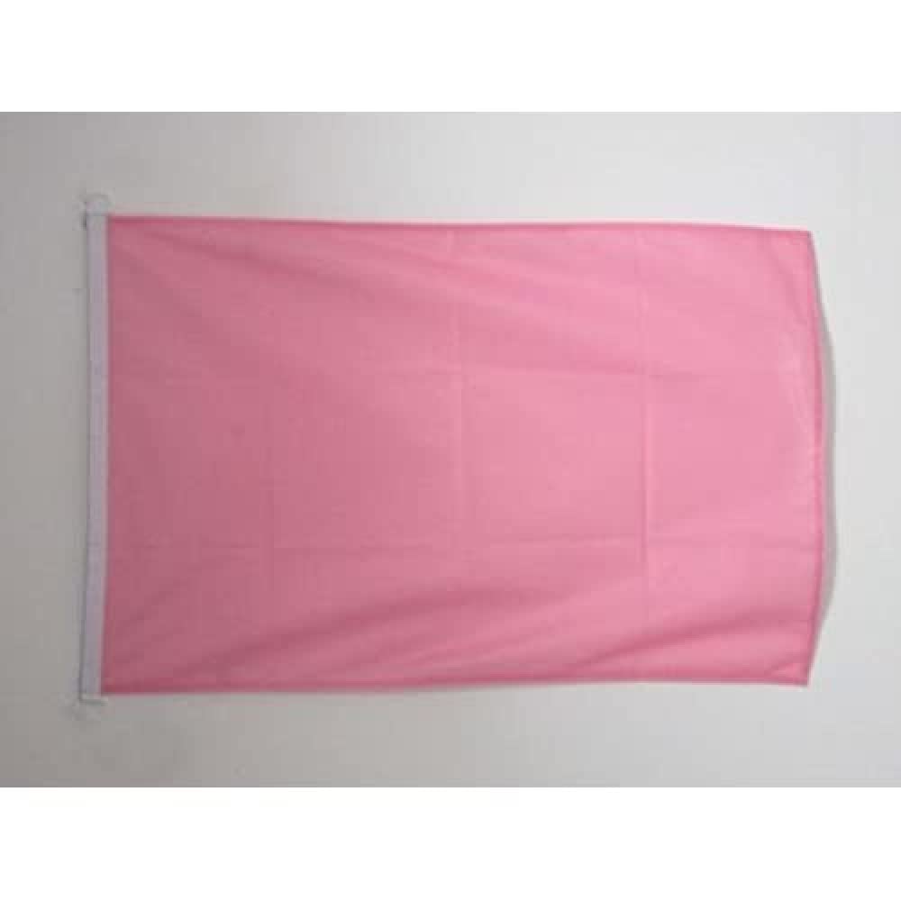 AZ FLAG - Plain Pink Flag - 2x3 Ft - For Outdoor - Pink Solid color Banner Knitted Polyester with Two Plastic Rings - Fade Resistant - Vivid Colors - 2' x 3' Feet - 90x60 Cm