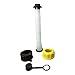 Kool Products (Retail 1 Pack) Gas Can Spout Replacement with Gasket, Stopper, Cap with Stripe, 2 Collar Caps (Yellow and Black)