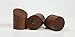D.N.T Supply Natural Wooden Coat Hooks, Wall Mounted Hangers and Hat Rack, Decorative and Heavy Duty Entryway Decor (Black Walnut, Set of 2)