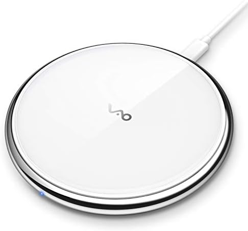 Vebach Wireless Charger, Metal Frame Qi Certified Fast Wireless Charging Pad 7.5W fo iPhone 12 Pro Max/12/12 Mini/SE/11/11 Pro/11 Pro Max/XS/XR/8, 10W for Samsung Galaxy S20/S10/S9/Note 10