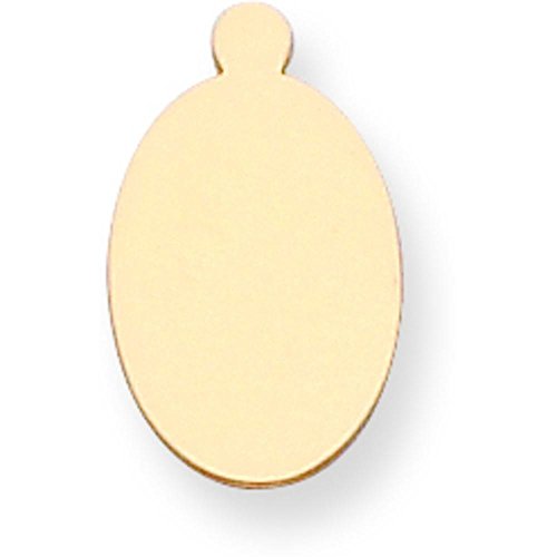 14K Gold Oval Stamping Disc 0.032