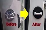 Hyundai Motors Genuine Door Striker Cover 3 PCS Set for 2010 2011 2012 2013 2014 2015 Veloster and Veloster Turbo 3 Doors