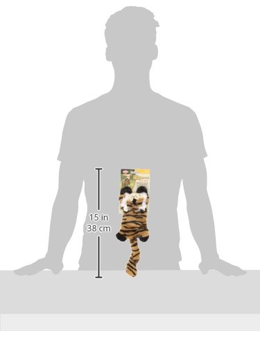 Ethical Skinneeez Flat Cats Assorted 12-Inch Stuffingless Dog Toy