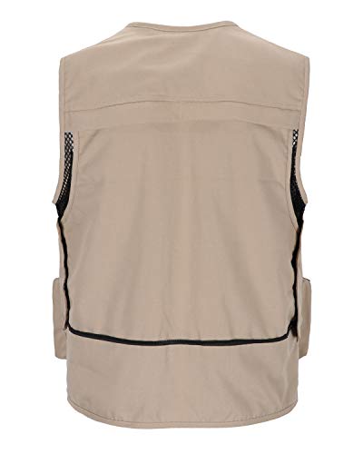 KTWOLEN Weste Herren Outdoor Anglerweste mit 15 Taschen Jagdweste Leicht Arbeitsweste Atmungsaktiv Freizeitweste für… – Bild 4