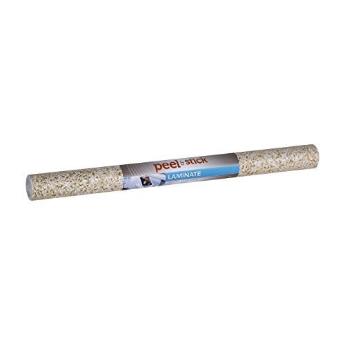 Duck Brand 1050887 Peel N' Stick Laminate Adhesive Shelf Liner, 20-Inch x 15-Feet, Granite Sandstone by Duck
