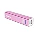Jackery Mini Premium 3350mAh Portable Charger - External Battery Pack, Power Bank, & Portable iPhone Charger for iPhone 7, 7 Plus, 6s, 6s Plus, 6, 5, iPad, Samsung Galaxy S7, S6, and S5 (Pink)
