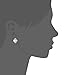 GEMSME Created white Opal 6x8mm oval Stud Earrings