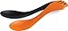 Light My Fire Spork Extra Medium BPA-Free Tritan Spork, 2-Pack, Black/Orange