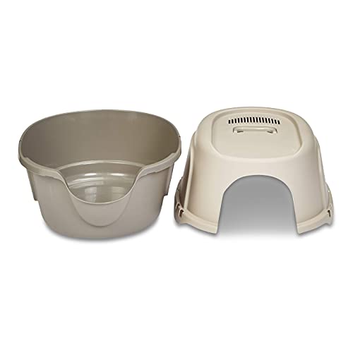 Amazon Basics NoMess Hooded Cat Litter Box, 20 x 17 x 26 Inches, No