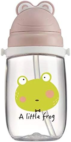 Piccola Kids Straw Water Bottles | Adjustable Shoulder Strap | Leak-Proof Seal | Spill-Proof Straw | BPA-Free Tritan Material Glass Like Quality | 14 oz or 420 ml