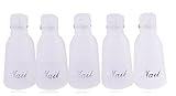 HIGHROCK 10Pcs Acrylic Nail Art Polish Remover Wrap Cleaner Clip Caps(White)