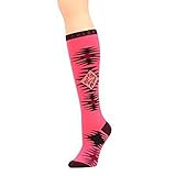 Ariat Accessories Women's Horse Socks OS, Pink/Black