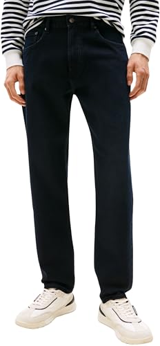 Tommy Hilfiger Jean Homme Tapered Harlem Taille Mi-Haute, Bleu (Night Blue), 32W/35L