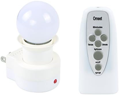 Remote Control LED Night Light Simple Plug-in Nightlights Replaceable Timing Light Bulbs Smart Nursey Bedside Lamp Eye-care Wall Light, Adjustable Brightness - Best For Home And Children’s Adults Bedr