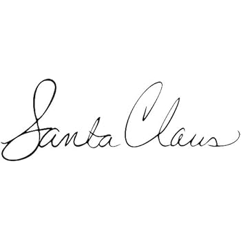 Transparent Santa Claus Signature Clipart