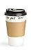 DISPOSABLE 16 ounce COFFEE PAPER HOT CUPS -set of 100, Lids, Cardboard Sleeves, To-Go Coffee Cups- hot or cold travel drink mug for Coffee, Tea and Hot Chocolate - Cuppa Motivation (variety 1)