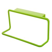 bfik`dl Modern Hard Plastic Kitchen Storage Over Cabinet Curved Towel Bar Rack Hang on Inside or Outside of Doors Organize and Hang Hand Tea Towels Bars