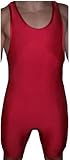 Red Lycra Wrestling Singlet: Youth and Mens sizes, by 4-Time