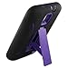 Apex HYBSAMT989BKPUR Premium Heavy Duty Hybrid Case with Kickstand for Samsung Galaxy S2 - Retail Packaging - Purple/Black