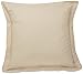 FRESH IDEAS Poplin Tailored Pillow Sham, Euro, 26x26 inches, Mocha